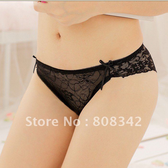 Free Shipping New Arrival Women G-string Sexy Lingerie  Sexy Underwear Intimate Panty Hot Breif Pink  Black Red 10pcs/lot 1209