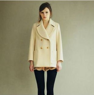Free Shipping New Arrival Women's Winter Coat ,Double-Breasted Long Coat ,Lady's Beaver Coat Outeraear S ,M ,L (ED-001)