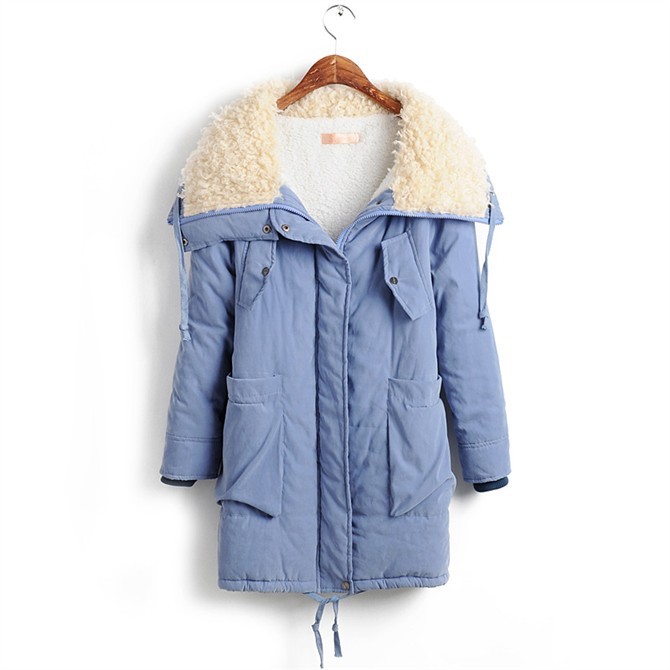 Free shipping,new arrival,women's winter multi-pocket wadded jacket,ladies cotton-padded coat,M,L#1028