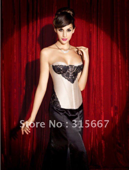 free shipping new arrival1set flower corset+g-string wholesale Best quality corset,shaper,lingerie,bustier