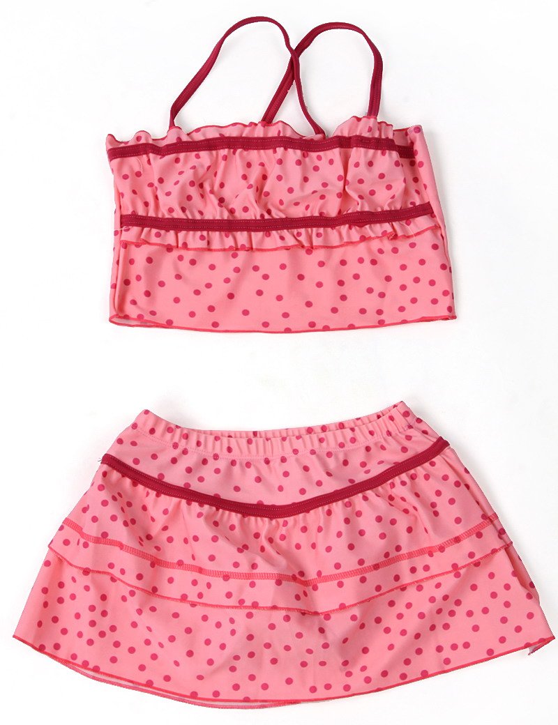 Free shipping-New Arrive!  girl's  fashion  swimwear/children swimwear/ kid's swimwear  Pink dot -Cheap!