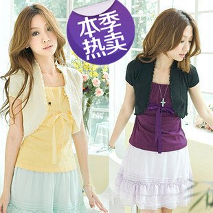 Free shipping New Arrive Women's Crochet Knit Shrug Cardigan Colorful Wholesale 1Pcs/Lot