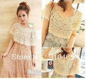 Free shipping New Arrived Women's Crochet Hollow Knit Vest Sweater jacket Shrug Pullovers Hot sale