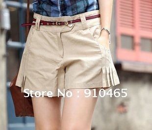 Free Shipping New arrivel Best Selling Women's Pencil short Pant+belt Culottes Hot Sale Wholesale 1Pcs/Lot