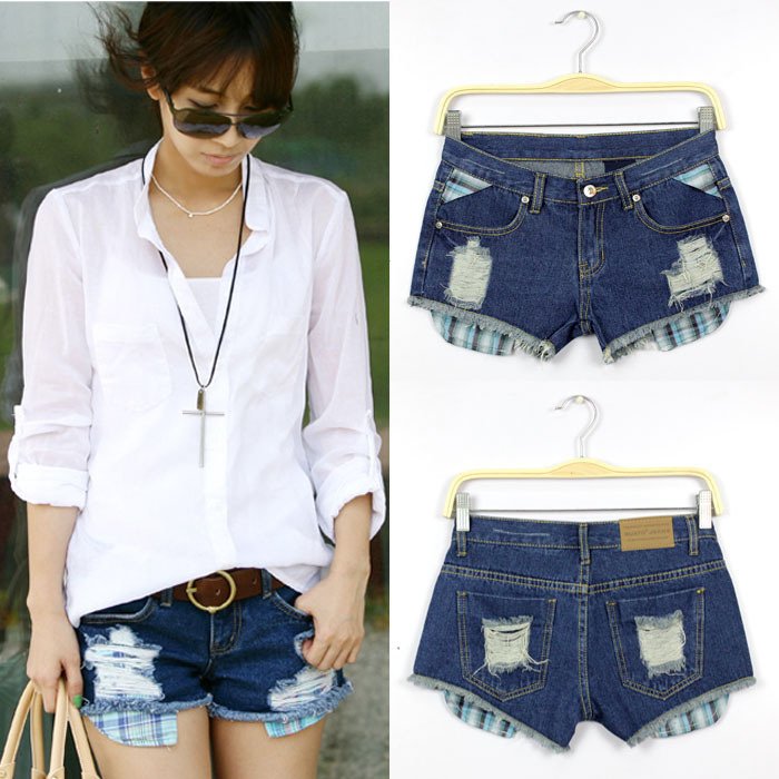 Free shipping NEW ARRVIAL summer fashion women hole jeans denim women  shorts