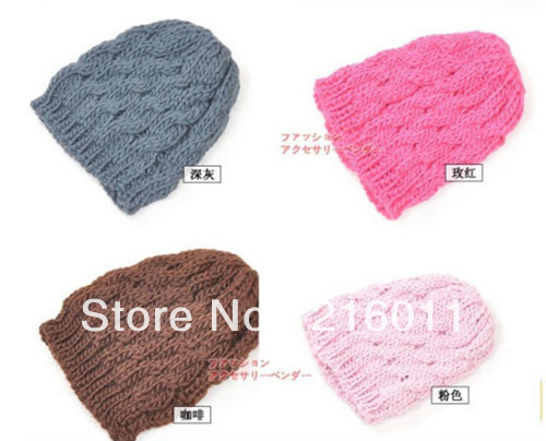 Free Shipping New Autumn Winter Knitted Hats Women Caps