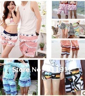 ,free shipping New beach pants/ lovers shorts/ han edition hot pants big yards sundress