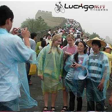 Free shipping New Bicycle ride Burberry transparent disposable raincoat poncho portable small travel