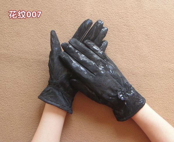 Free Shipping New Brand High Quality Warm Soft Lined Ladies Genuine Leather Gloves For Winter w0041