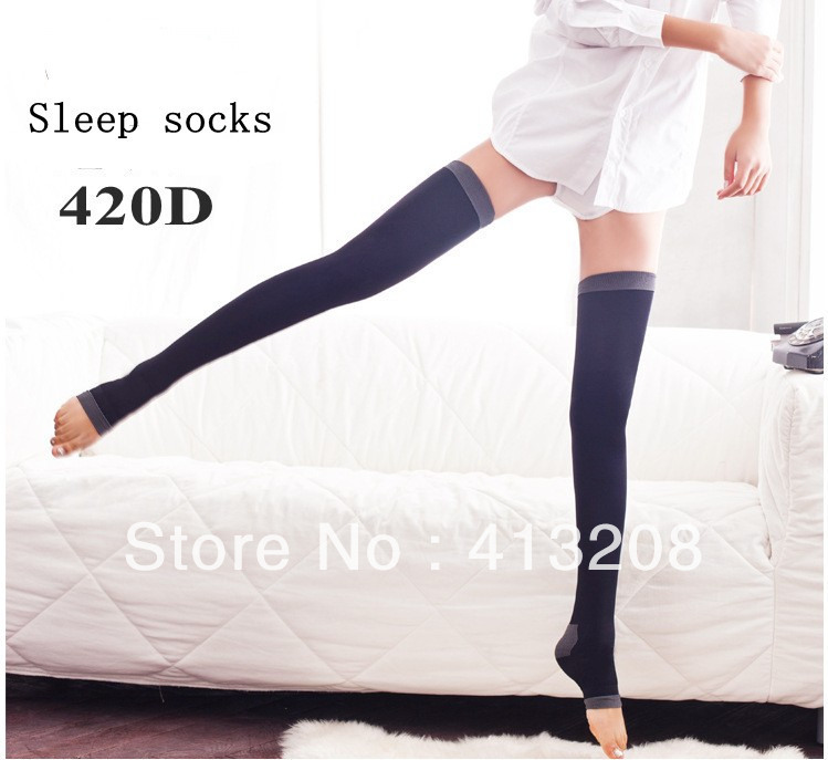 Free Shipping new Brands Anti-varicose veins slim ladies' sleep socks leggings Modeling Long Legs women's stockings wholesale