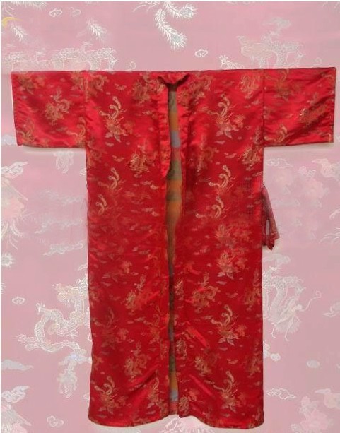 Free Shipping New Chinese Women's Silk Satin Eambroider Kimono Robe/Gown S M L XL XXL XXXL D0210