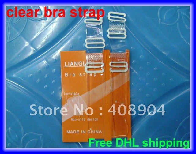 Free shipping New Clear Invisible Detachable Adjustable Bra Straps 500pairs/lot