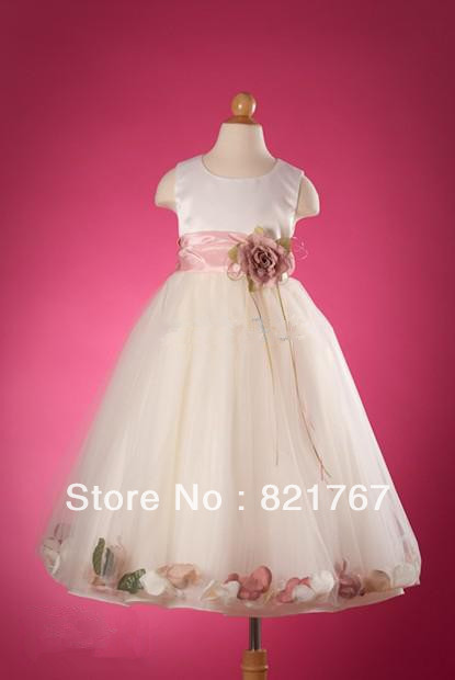 Free shipping new colorful ball gown cute Flower Girl Dresses for the flower girl children-perfect gowns