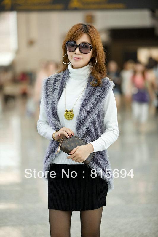 FREE SHIPPING NEW CULTIVATE ONE'S MORALITY SLEEVELESS PLUSH SHAWL SLEEVELESS JACKET FASHION FEMALE PARAGRAPH CARDIGAN SWEATER