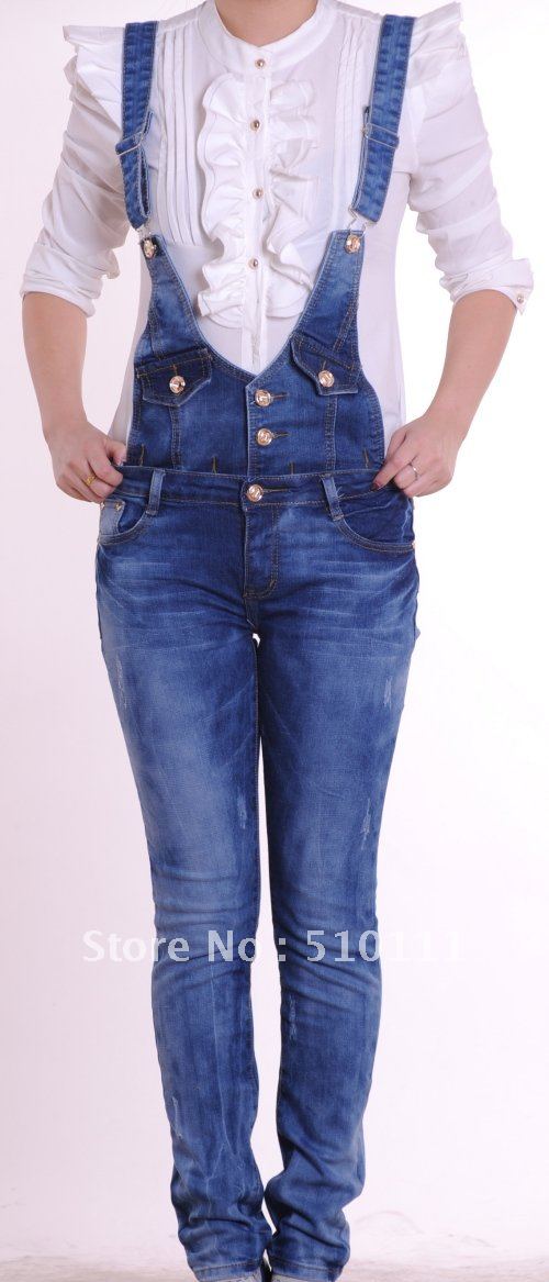 Free Shipping new design women's jeans brand jeans, overalls,Lady's Long Jeans,Denim Trousers,Blue #603