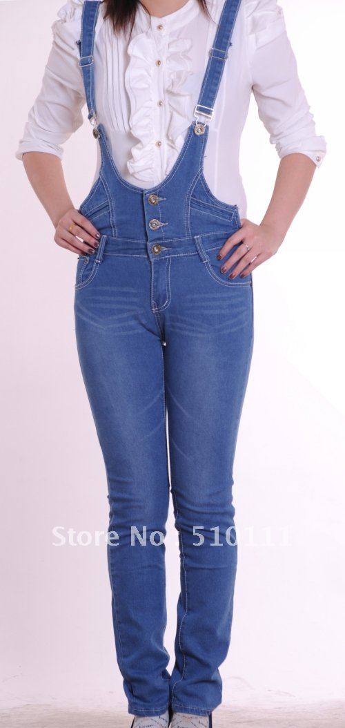 Free Shipping new design women's jeans brand jeans, overalls,Lady's Long Jeans,Denim Trousers,Blue #618