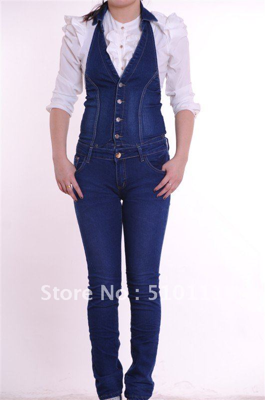 Free Shipping new design women's jeans brand jeans, overalls,Lady's Long Jeans,Denim Trousers,Blue #8826