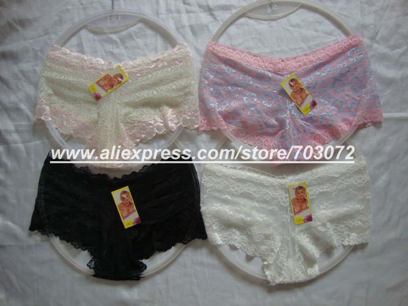 Free shipping,new designs,latest fashion lace brief,stock lady's panties sexy underwear lace boxer