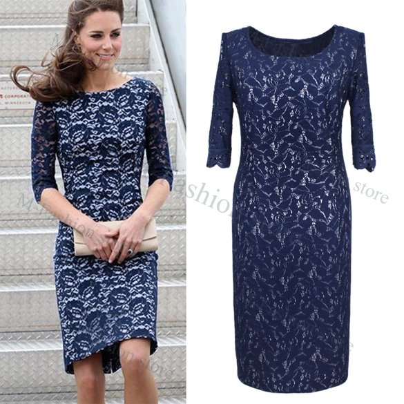 Free shipping New Elegant Lace Dress Lady Skirt Women's fashion Short Sleeve Dress