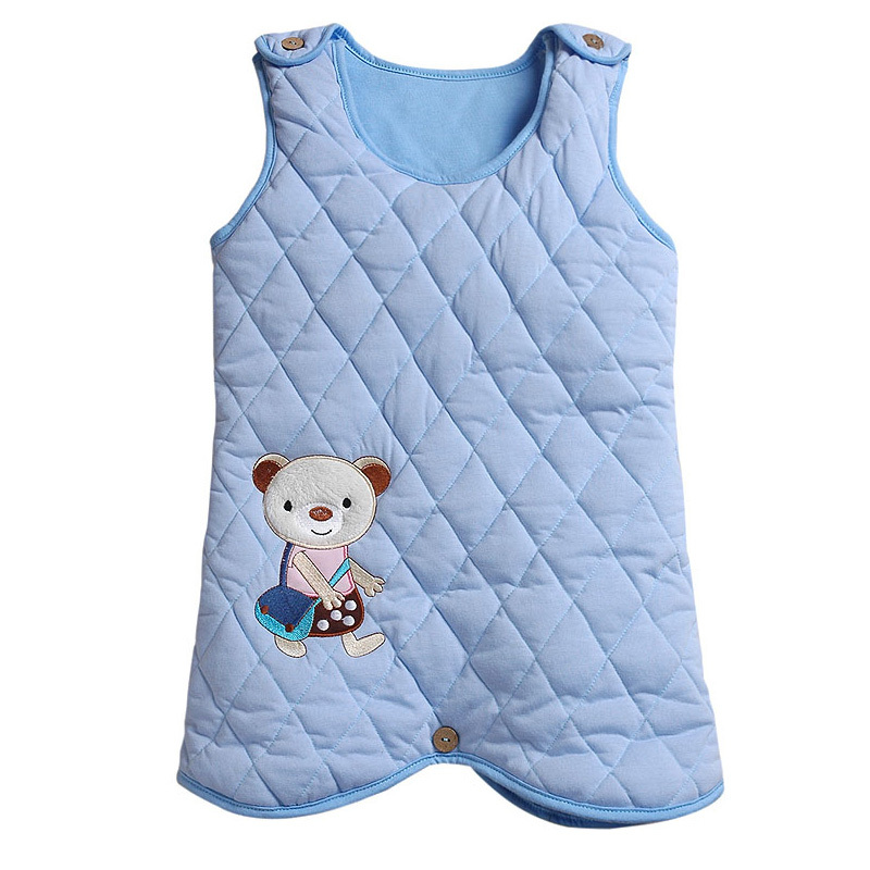 Free Shipping  New Fashion Autumn and winter baby cartoon style sleeping bag with Protect baby belly at night thicker S1203#