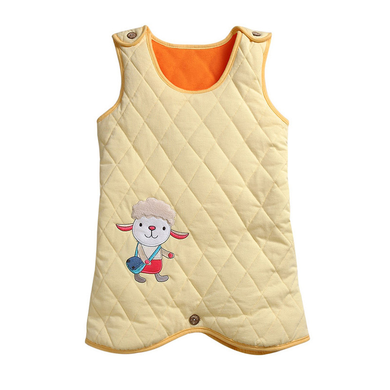 Free Shipping  New Fashion Autumn and winter baby cartoon style sleeping bag with Protect baby belly at night thicker S1205#