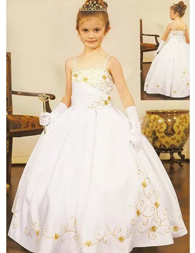 Free shipping new fashion ball gown Christmas flower girl pageant dresses