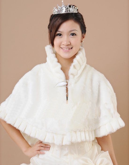 Free shipping new fashion bridal wedding faux fur shawl cape accessories wrap hot shawl