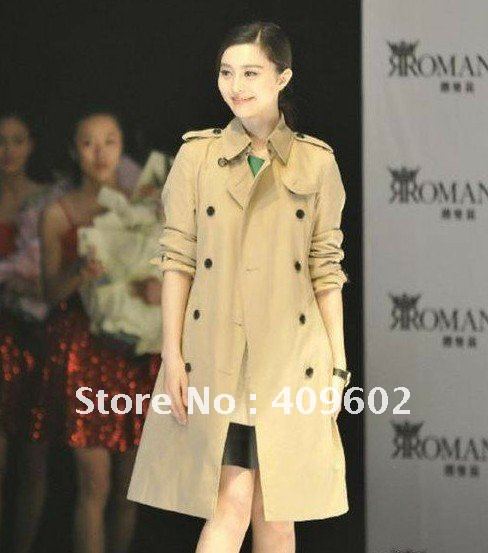 free shipping new fashion England's classic long-sleeved women coats CC1009003.wholesale