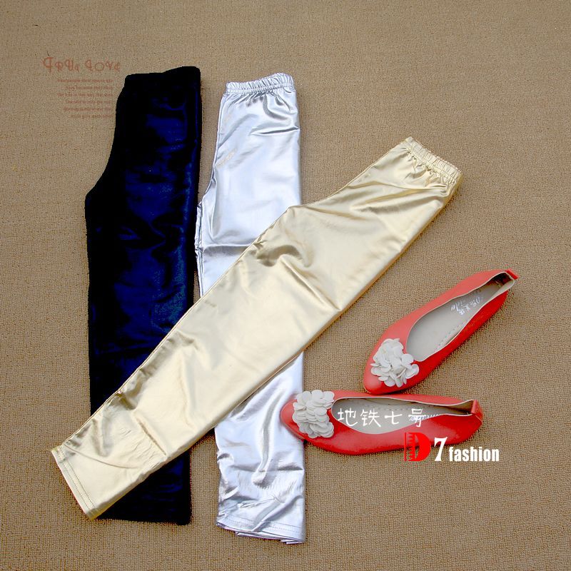 Free shipping new fashion Fashion PU faux leather japanned leather matte slim elastic legging all-match capris
