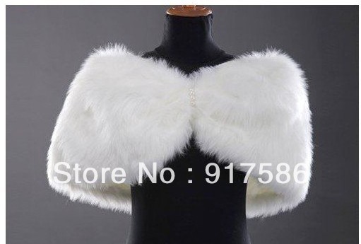 Free Shipping New Fashion GK Faux Fur Bridal Wrap Shawl Stole Tippet Wedding Jackets