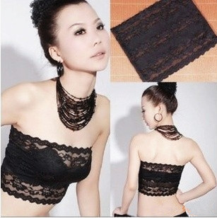 Free shipping new fashion Tube top tube top underwear top full lace around the chest soft medium-long high quality