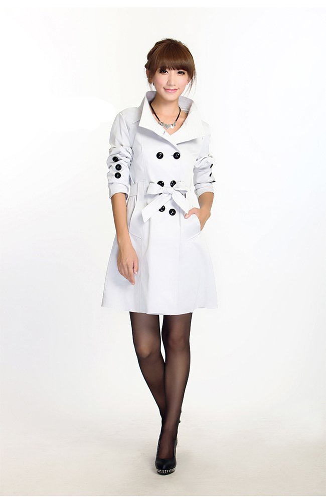 Free shipping New fashion women trench coat outerwear Trench slim elegant outdoor windbreaker overcoat  women's casual coats