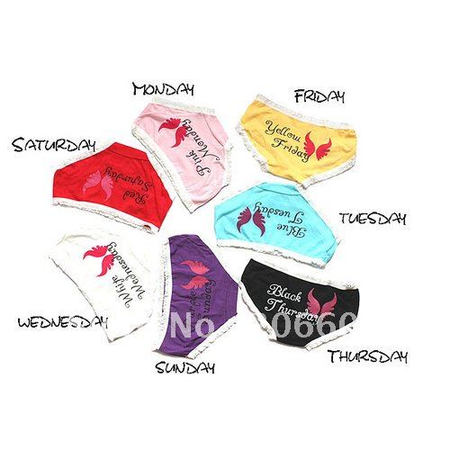 free shipping new hot ladies panties cotton panties cute week sexy panties(A12-02-05)