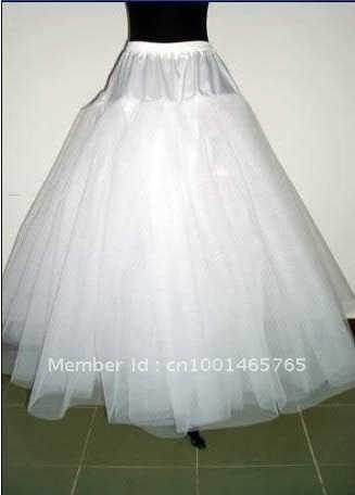 Free Shipping New Hot sale A-line 3 Layers NO-Hoop Net Crinoline/Petticoat/bridesmaid dresses