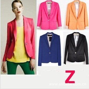 Free shipping new hot stylish and comfortable women's jacket shawl cardigan Candy color lined with striped suit