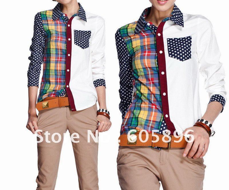 Free shipping- NEW long sleeve casual shirts/fashion women shirts S~XL size 100% cotton-hot!