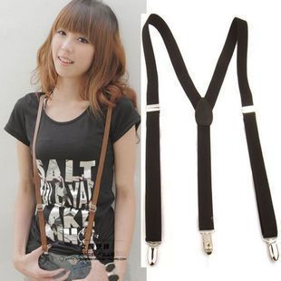 Free Shipping New Mens/Womens Elastic Clip Braces Suspenders