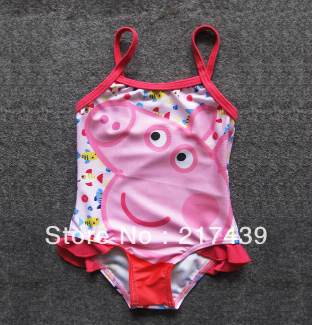 Free shipping! NEW Peppa Pig girl swimwear swimmer bather swimsuit size 2 4 6 8Y for pre-order