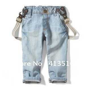 FREE shipping NEW popular baby boy's Jeans long overalls pants,5pcs/lot 2-8 years, 2012 Zarrraaaaa jeansfor 4 seasons
