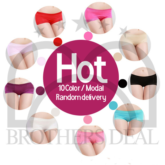 Free shipping new products for 2013 Solid color Modal underwear women sexy ten color 4pcs