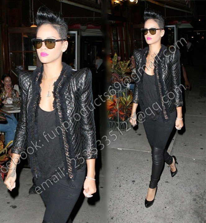 Free shipping New Punk Power Strong  shoulder PU leather  jacket Tuxedo coat