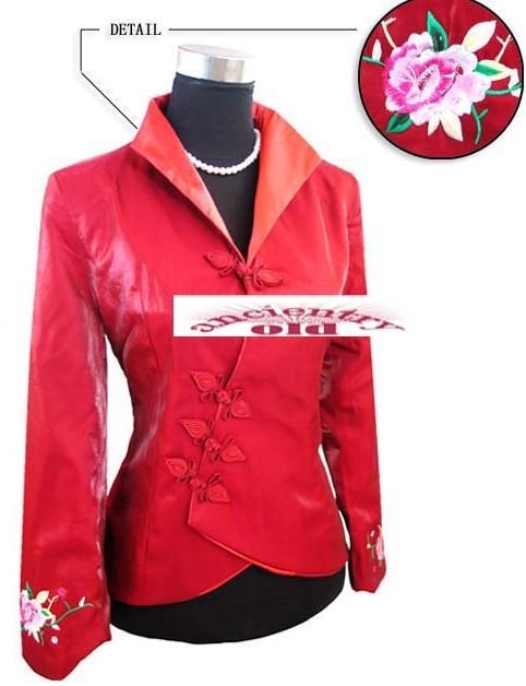 Free Shipping New Red Chinese style Women's evening jacket :s-3xl JL0331
