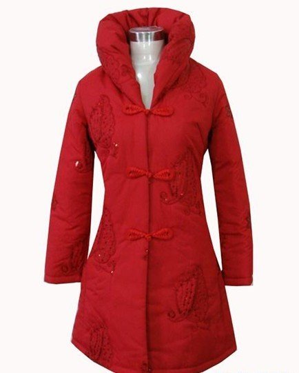 Free Shipping New Red Chinese winter cotton Women's Jacket/coat s-3xl WJ2569