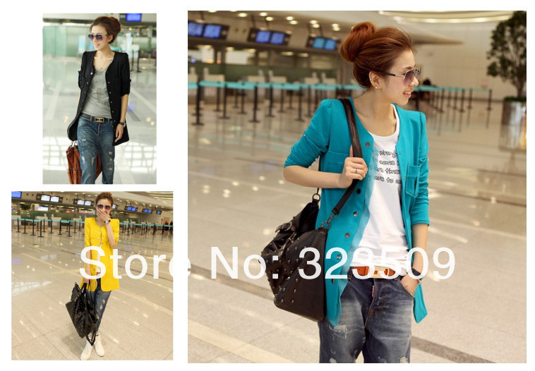 Free shipping new Slim Korean version was thin and long sections suit jacket women fashion suit 19-9365