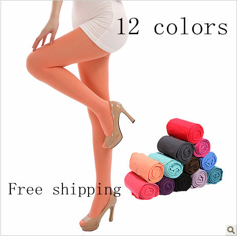 Free shipping New style Candy color Silk Stockings 120D Pantyhose 12 colors Hin Thin Charming legs Superior quality