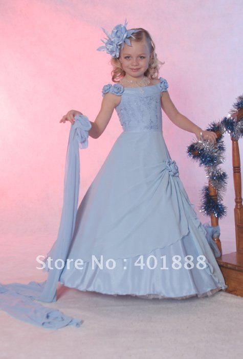 free shipping new style flower girl dresses