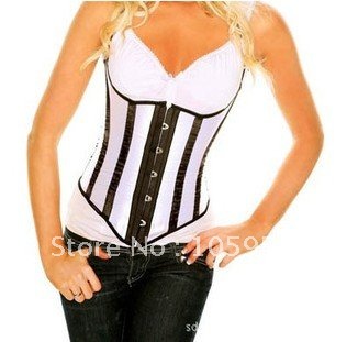 Free Shipping!New Style Hot Sale Sexy Corset Lingerie with underbust design,White Red Purple Colors.MD2003
