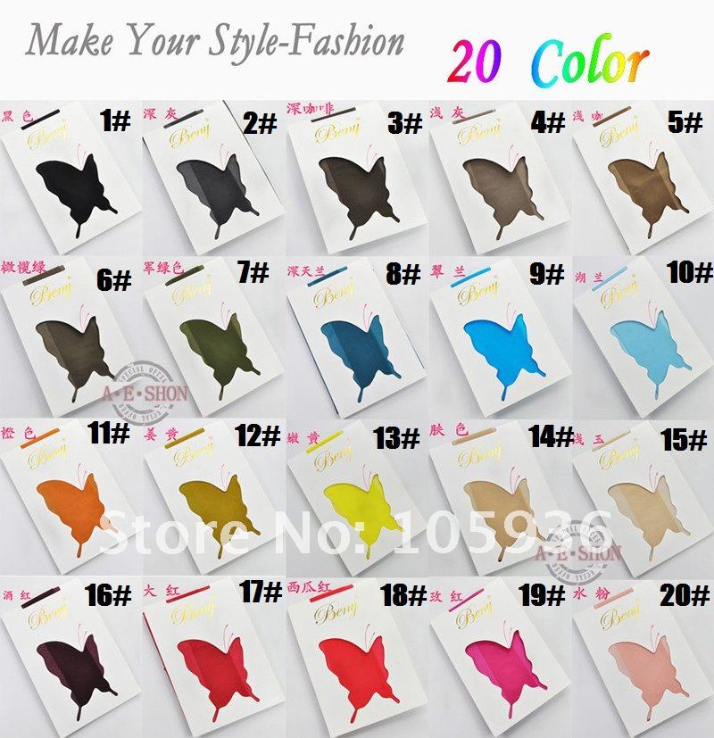 Free Shipping New Style Lady Summer 8D Silk Thin Silk sexy stockings tights pantyhose 20 color free mix