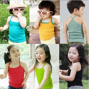 Free Shipping new The best sales fashion Multicolor Children'sclothing  / boy or girl both camisoles /kids camisoles