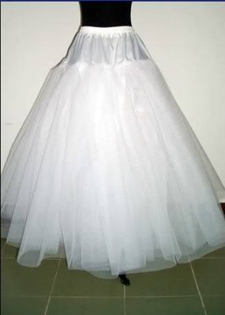 Free shipping New White A line whitout hoop   One Size Wedding Petticoat  junjun003